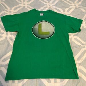 Gildan Green T-Shirt with Luigi Logo